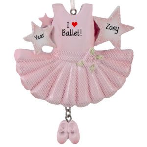 Image of Ballerina Tutu Real Tulle Dangling Slippers Ornament