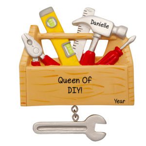 Image of DIY Queen Toolbox Dangling Wrench Ornament
