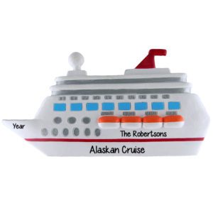 Image of Personalized Cruise Ship Christmas Tree Ornament