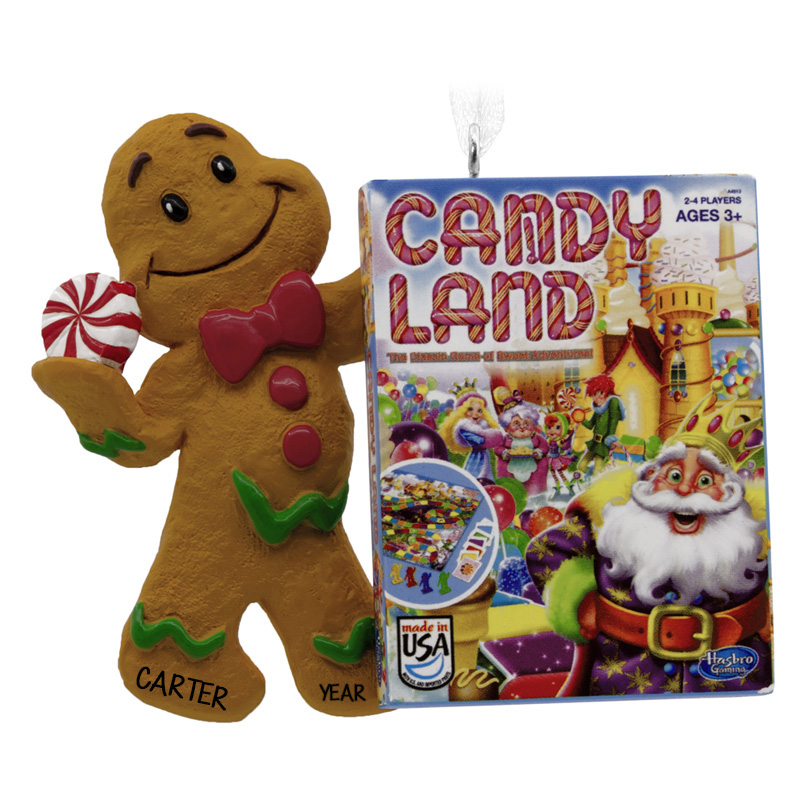 Candy Land Board Game Gingerbread Man Ornament Personalized Ornaments For You