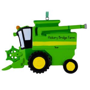 Image of Combine Harvester Farm Machine Ornament