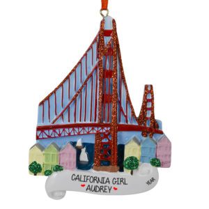 Image of California Girl San Francisco Ornament