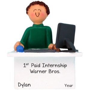 Image of First Paid Internship BOY At Computer Brown Hair