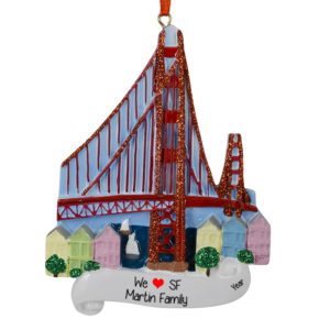 Image of Loving San Francisco Golden Gate Bridge Ornament