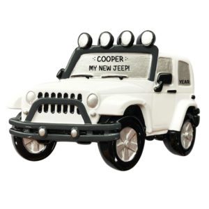 Image of New Jeep 4X4 Ornament WHITE