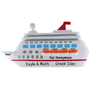 Image of Cruise Ship Honeymoon Souvenir Ornament