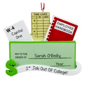 Image of 1st Job Out Of College Paycheck Ornament