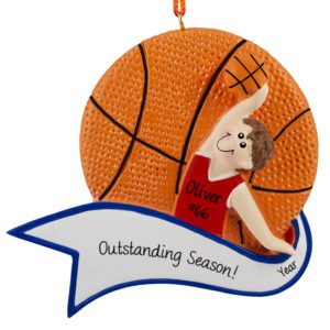 Image of Basketball Player Outstanding Season Ornament MALE