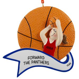Image of GIRL Basketball Player With Position Ornament