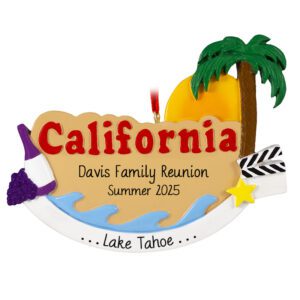 Family Reunion In California Palm Tree Ornament