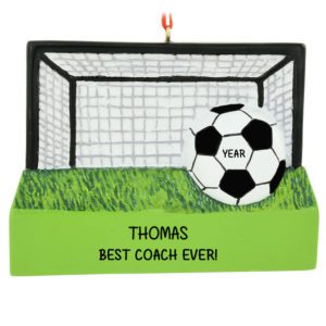 Image of Best Soccer Coach Field And Goal Ornament