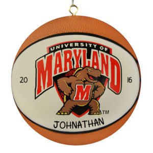 Image of University Of Maryland Basketball Personalized Ornament