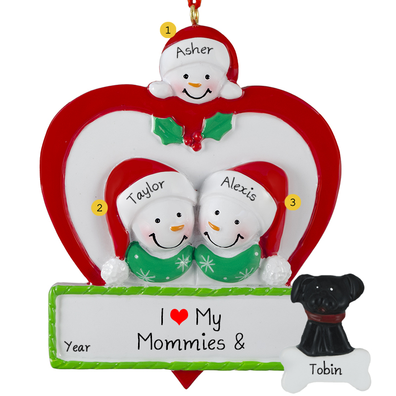 Bulldog+Rose 'Love You Mum' Photo Slate Christmas Gift Ornament AD-BU82RlymSL 