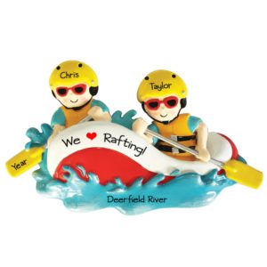 Boating & Sailing Family of 2 3 4 5 People Personalized Ornament Boat Couple 