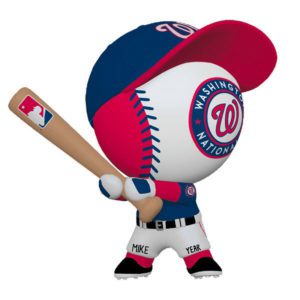 Image of Personalized Washington Nationals Bobble Head Totally Dimensional Ornament