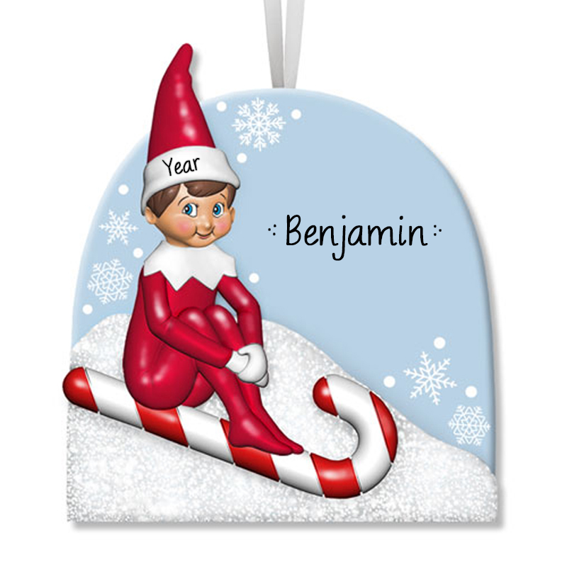 FREE Shipping Personalized Candy Cane Ornament Most Loved Mom 