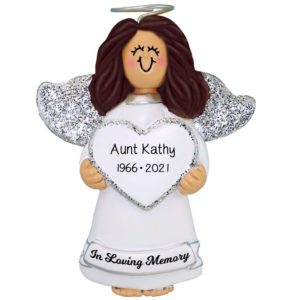 Image of Personalized Sweetest Twins Gingerbread House Glittered Ornament