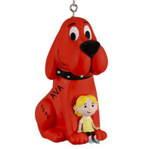 Image of Personalized Clifford The Big Red Dog With Emily Elizabeth Ornament