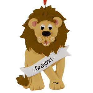 Image of Personalized Lion With Mane Ornament
