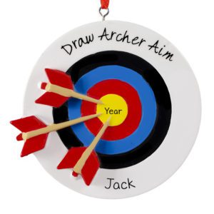 Image of Personalized Archery With Target And Arrows Ornament