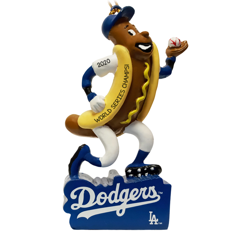 Personalized Los Angeles World Series Hot Dog Ornament Personalized