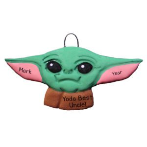 Image of Personalized Yoda Best Uncle DOUGH Ornament