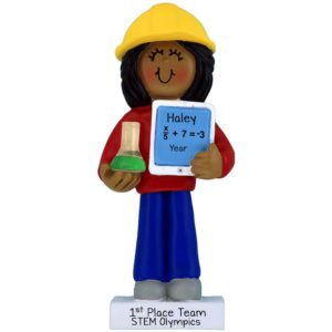 Image of Personalized Science Award Winner FEMALE Ornament African American