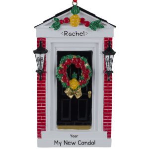 Image of Personalized My New Condo BLACK Door Ornament