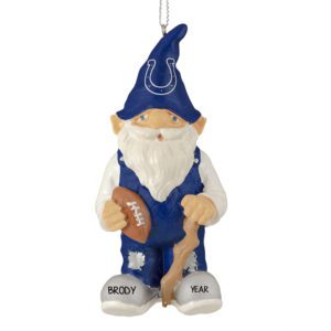 Image of Personalized Indianapolis Colts Gnome Ornament