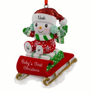 Image of Personalized I Love Cows Dangling Legs Ornament