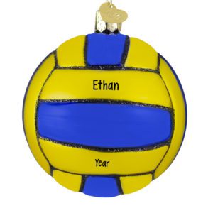 Image of Water Polo Glittered Personalized Christmas Ornament