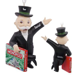Image of Personalized Rich Uncle Pennybags From Monopoly 3-D Ornament