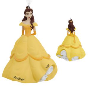 Image of Personalized Princess Belle From Beauty And The Beast Ornament