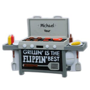 Image of Personalized Propane Grill With Food Ornament