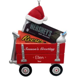 Image of Personalized Hershey Chocolate Wagon Ornament
