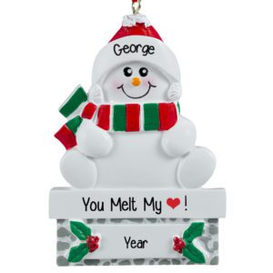 Image of You Melt My Heart Snowman Personalized Ornament