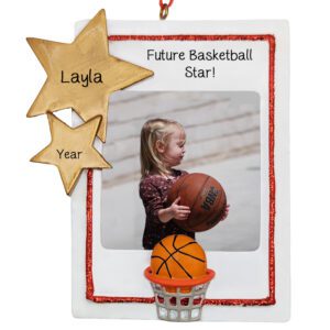 Future Basketball Star Personalized Photo Frame Ornament