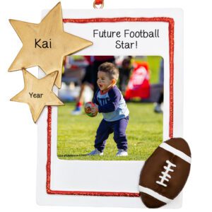 Future FOOTBALL Player Photo Frame Personalized Ornament
