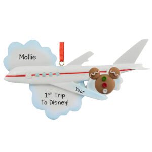 First Trip To A Theme Park Airplane Personalized Ornament