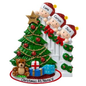 Side By Side Grandpa Grandma Grandkids Back View Colorful Palette Pers