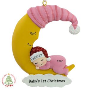 Baby Girl's First Christmas Baby Ornaments Category Image