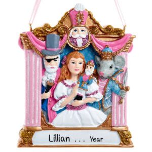 Nutcracker on Stage Ornament – Hand Personalized Resin with Glitter