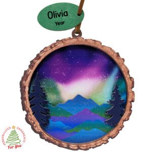 Personalized Northern Lights Laser Cut Souvenir Ornament