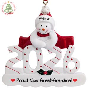 Proud New Great-Grandparent In 2026 Personalized Gift Ornament