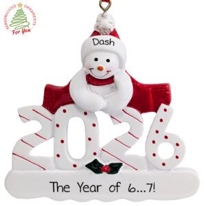 The Year Of 67 Funny Snowman 2026 Keepsake Ornament