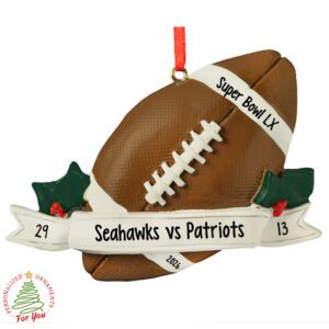 Personalized Seattle Football Championship Ornament – The Big Game 2026