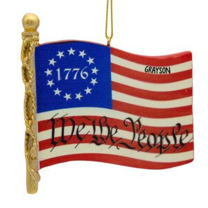 Personalized We The People American Flag 1776 Keepsake Ornament