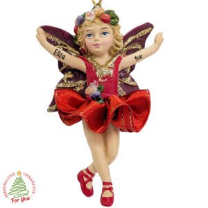 Personalized Sugar Frost Fairy Ballerina Fully Dimensional Ornament BLONDE