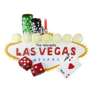 Personalized Vacation To Las Vegas Keepsake Ornament