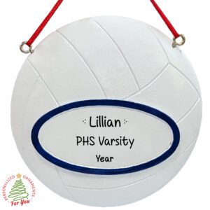 Personalized Volleyball Ornament – Sports Christmas Keepsake